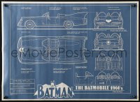2g332 BATMOBILE 16x22 special poster 1990s cool schematics for Batman's car!
