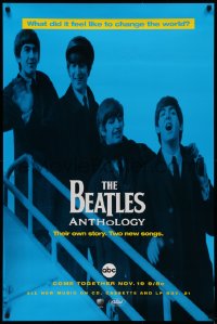 2g120 BEATLES ANTHOLOGY tv poster 1995 cool image of McCartney, Harrison, Ringo & Lennon!