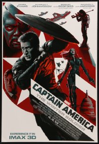 2g129 CAPTAIN AMERICA: THE WINTER SOLDIER IMAX mini poster 2014 Evans, Johansson, Jackson!