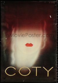 2g219 COTY 22x32 French advertising poster 1978 Charles Loupot art of face with only lips!