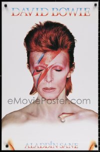 2g158 DAVID BOWIE 22x34 music poster 2003 Aladdin Sane, re-release fro 1973's Ziggy Stardust!