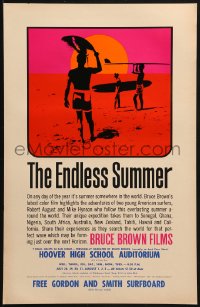 2g351 ENDLESS SUMMER 11x17 special poster 1965 Bruce Brown, John Van Hamersveld art, predates 1sh!