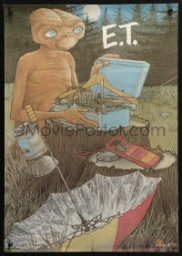 2g347 E.T. THE EXTRA TERRESTRIAL 17x24 special poster R1985 he is phoning home, McDonald's!