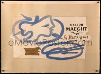 2g186 GALERIE MAEGHT 22x30 French museum/art exhibition 1950 art by Georges Braque!