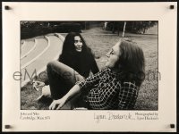 2g364 JOHN LENNON/YOKO ONO signed 18x24 special poster 1970s by photographer Lynn Diederich!