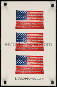 2g166 JUDY SPEEDWAY 11x17 music poster 2000s different art of three odd looking U.S. flags!