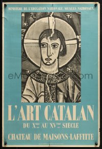 2g192 L'ART CATALAN 16x24 French museum/art exhibition 1937 works from the 10th to 15th century!