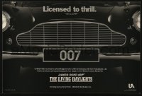 2g369 LIVING DAYLIGHTS 12x18 special poster 1986 great image of classic Aston Martin car grill!