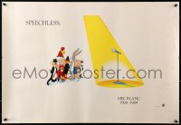 2g374 MEL BLANC 20x29 special poster 1989 commemorating his passing, characters with heads bowed!