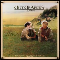2g169 OUT OF AFRICA 24x24 music poster 1985 Redford & Meryl Streep, directed by Sydney Pollack!