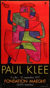 2g199 PAUL KLEE 16x29 French museum/art exhibition 1977 wild abstract art by Paul Klee!