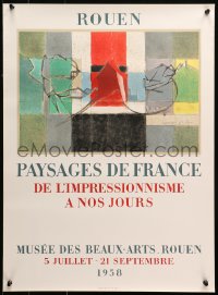 2g200 PAYSAGES DE FRANCE 19x25 French museum/art exhibition 1980s art by Jacques Villon!