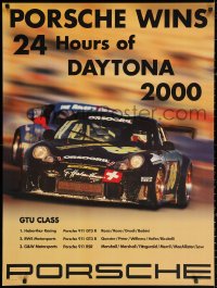 2g241 PORSCHE 30x40 advertising poster 2000 they win the 24 Hours of Daytona, car racing!