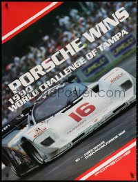2g238 PORSCHE 30x40 advertising poster 1990 World Championship of Tampa, Florida, car racing!