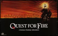 2g390 QUEST FOR FIRE 25x40 special poster 1982 Rae Dawn Chong, great artwork of cave men!