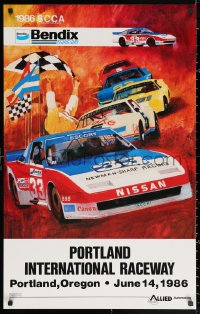 2g395 SCCA 23x36 special poster 1986 Portland International Raceway, racing car art!