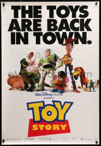 2g410 TOY STORY 19x27 special poster 1995 Disney & Pixar cartoon, images of Buzz, Woody & cast!