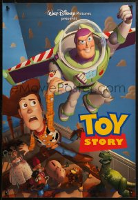 2g411 TOY STORY 19x27 special poster 1995 Disney & Pixar cartoon, images of Buzz, Woody & cast!