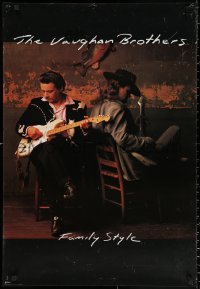 2g176 VAUGHAN BROTHERS 24x35 music poster 1990 guitarists and vocalists Jimmie and Stevie Ray!