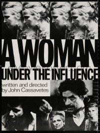 2g418 WOMAN UNDER THE INFLUENCE 24x32 special poster 1974 Cassavetes, images of cast, cool design!
