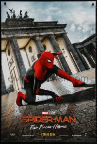 2g897 SPIDER-MAN: FAR FROM HOME int'l teaser DS 1sh 2019 Marvel Comics, Tom Holland in Berlin!