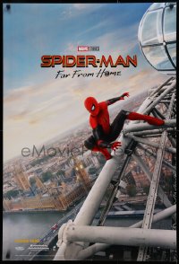 2g898 SPIDER-MAN: FAR FROM HOME int'l teaser DS 1sh 2019 Marvel Comics, Tom Holland over London!