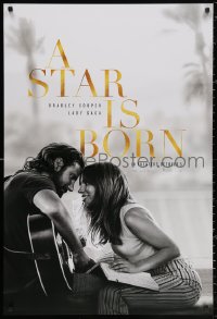 2g905 STAR IS BORN teaser DS 1sh 2018 Bradley Cooper stars and directs, romantic image w/Lady Gaga!