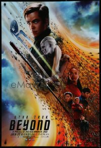 2g907 STAR TREK BEYOND teaser DS 1sh 2016 the Starship Enterprise and crew, Regal Cinemas!