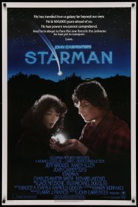 2g913 STARMAN int'l 1sh 1984 John Carpenter, close-up alien Jeff Bridges & Karen Allen!