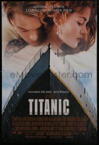 2g934 TITANIC DS 1sh 1997 Leonardo DiCaprio & Winslet, Cameron, collide with destiny!