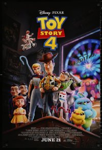 2g947 TOY STORY 4 advance DS 1sh 2019 Walt Disney, Pixar, Woody, Buzz Lightyear and cast!