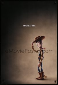 2g948 TOY STORY 4 teaser DS 1sh 2019 Walt Disney, Pixar, Hanks voices Woody who is tipping his hat!