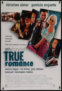 2g950 TRUE ROMANCE DS 1sh 1993 Christian Slater, Patricia Arquette, by Quentin Tarantino!