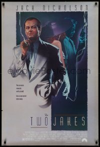 2g953 TWO JAKES DS 1sh 1990 cool full-length art of smoking Jack Nicholson by Rodriguez!