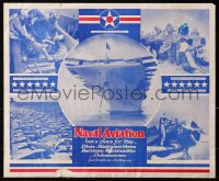 2g015 NAVAL AVIATION 14x17 WWII war poster 1941 learn the right-way - the Navy-way!