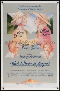 2g972 WHALES OF AUGUST 1sh 1987 c/u of elderly Bette Davis & Lillian Gish by Philip Castle!