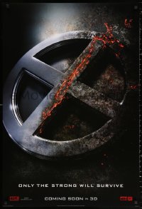 2g990 X-MEN: APOCALYPSE int'l teaser DS 1sh 2016 Marvel Comics, only the strong will survive