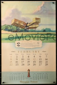2g009 TRW INC group of 4 calendars 1942 Charles H. Hubbell art of different biplanes!