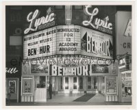 2h114 BEN-HUR 8x10 still 1960 cool image of elaborate theater front w/ lots of posters by Conolly!