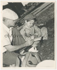 2h155 BOYS TOWN candid deluxe 8x10 still 1938 Bobs Watson signs autograph by Clarence Sinclair Bull!