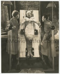 2h159 BRIDE OF FRANKENSTEIN 7.25x9 still 1935 best image of Thesiger & Clive w/bandaged Lanchester!