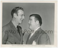 2h168 BUCK PRIVATES COME HOME 8.25x10 still 1947 Bud Abbott & Lou Costello chuckling together!