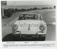 2h170 BULLITT 8.25x9.25 still 1968 Jacqueline Bisset driving Steve McQueen in her cool Porsche!