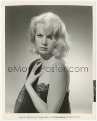 2h183 CARPETBAGGERS 8x10.25 still 1964 c/u of sexy naked Carroll Baker wrapped in sheer lacy cloth!