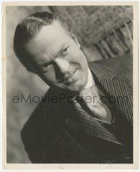 2h193 CITIZEN KANE 8.25x10 still 1940 smiling portrait of Orson Welles with mustache by Alex Kahle!
