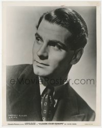 2h205 CLOUDS OVER EUROPE 8x10.25 still 1939 head & shoulders portrait of star Laurence Olivier!