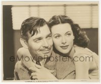 2h219 COMRADE X 8x9.75 still 1940 great romantic close up of Clark Gable & sexy Hedy Lamarr!