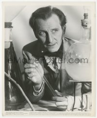 2h233 CURSE OF FRANKENSTEIN 8.25x10 still 1957 c/u of Peter Cushing as the Baron in his laboratory!