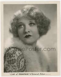2h235 CZAR OF BROADWAY 8x10.25 still 1930 head & shoulders portrait Betty Compson in lace & fur!