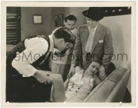 2h241 DANCING LADY 8x10.25 still 1933 Clark Gable & Ted Healy examine Joan Crawford's hurt leg!